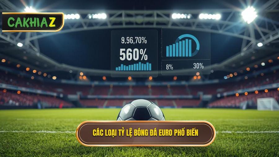 Các loại tỷ lệ bóng đá Euro phổ biến nhất hiện nay