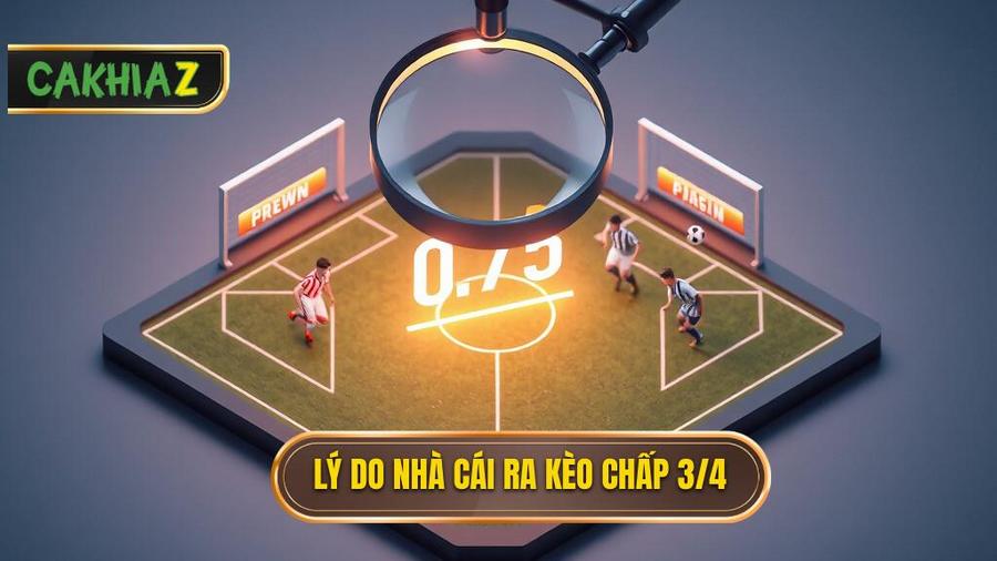 Tại sao nhà cái lại đưa ra tỷ lệ Kèo chấp 3/4 (0.75)?