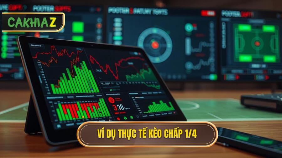 Phân tích bảng ví dụ thực tế về Kèo chấp 1/4 (0.25)